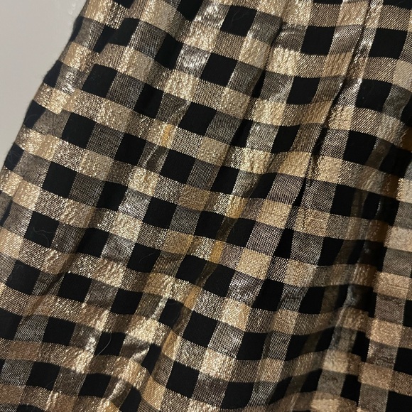 J Crew Lurex Plaid dress - Picture 2 of 5